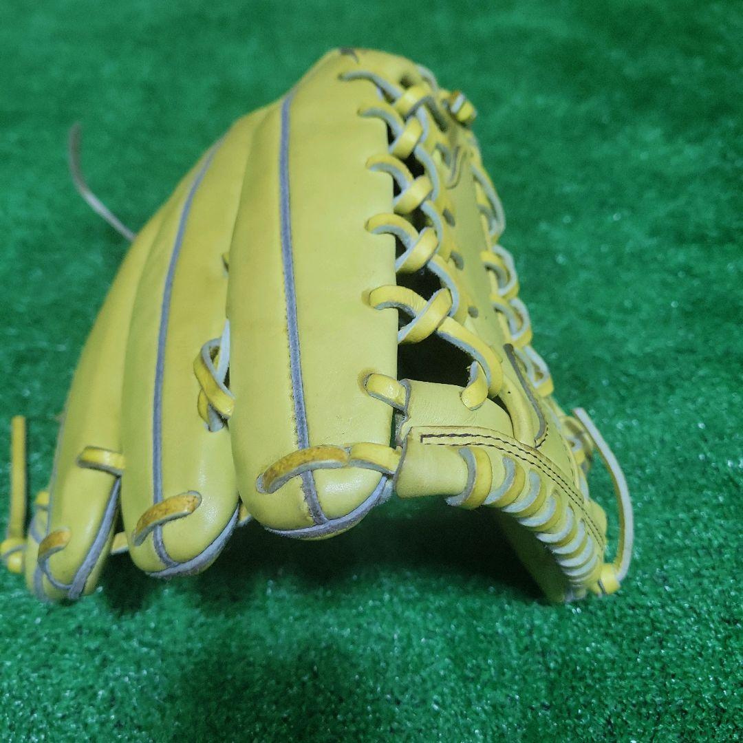 ミズノプロ 硬式外野手 グローブ 外野手用 日本製 イエロー グラブ 左