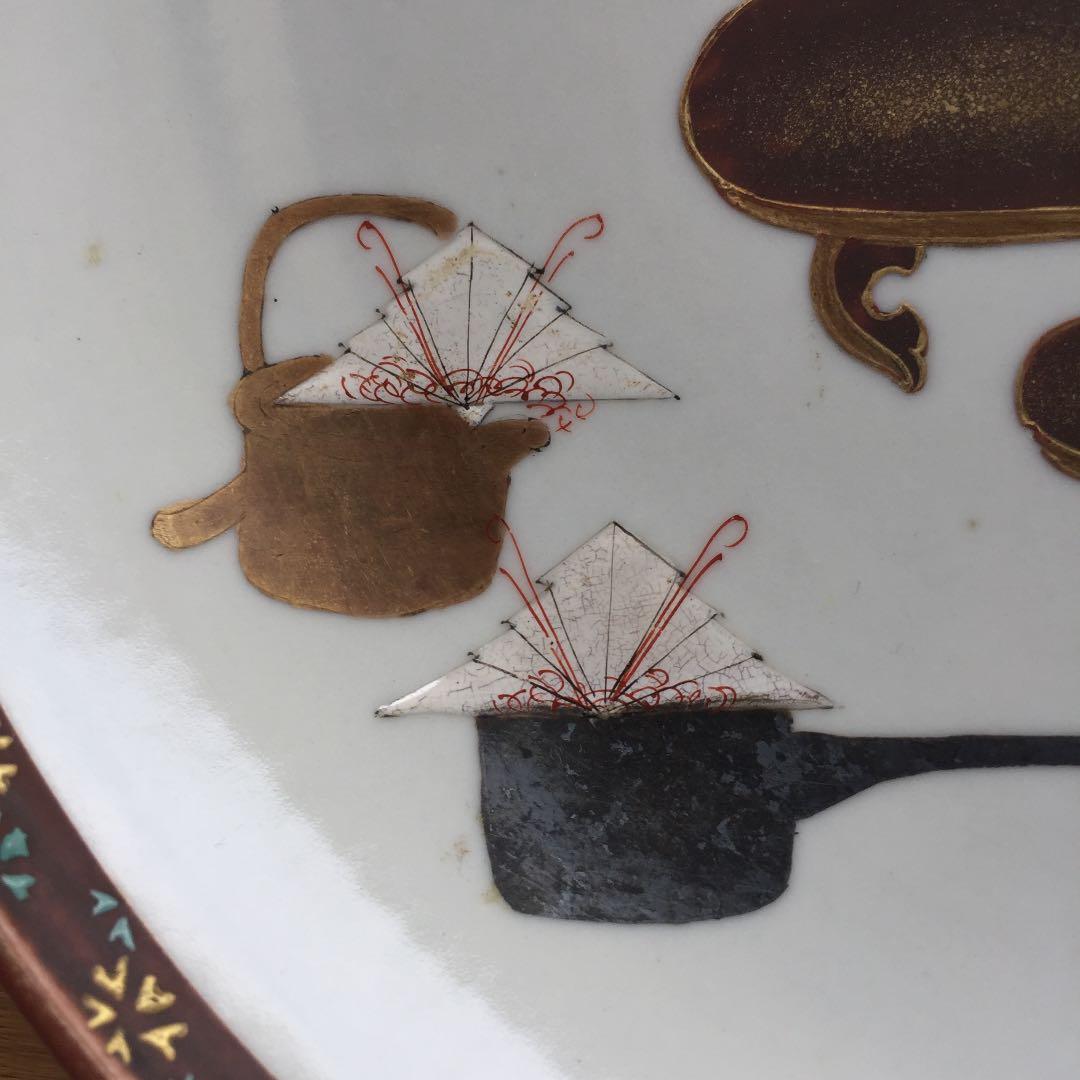 九谷焼 赤絵皿 (有田焼 伊万里焼 お皿 キッチン) 食器