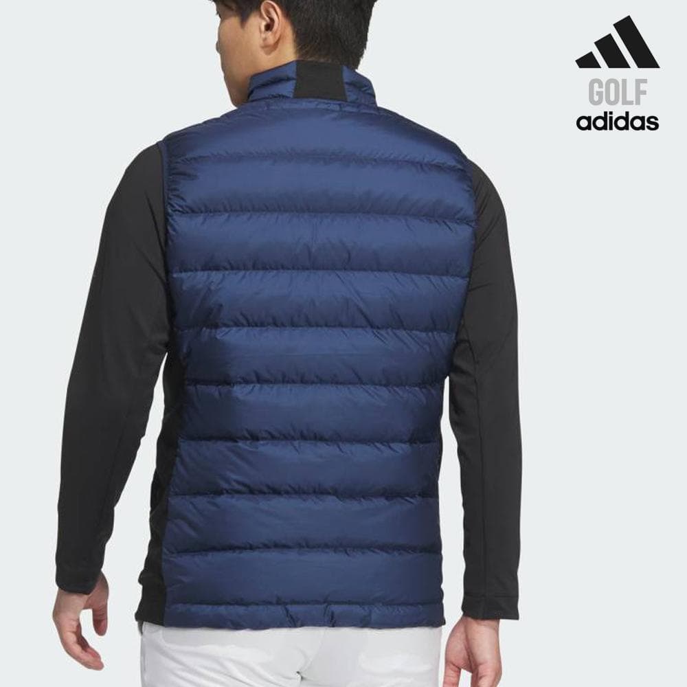 新品 adidas ゴルフ 600フィルダウンハンドジップポケット付ダウンベスト