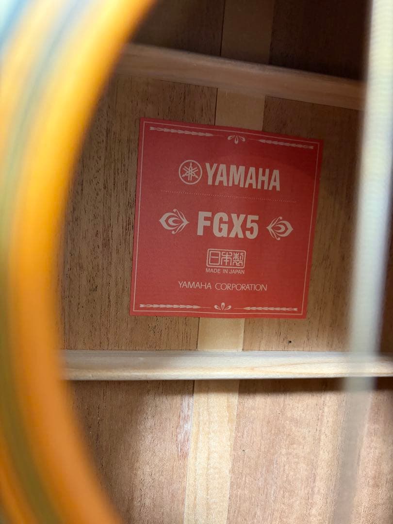 【極美品】YAMAHA FGX5 エレアコ 国産 レッドラベル