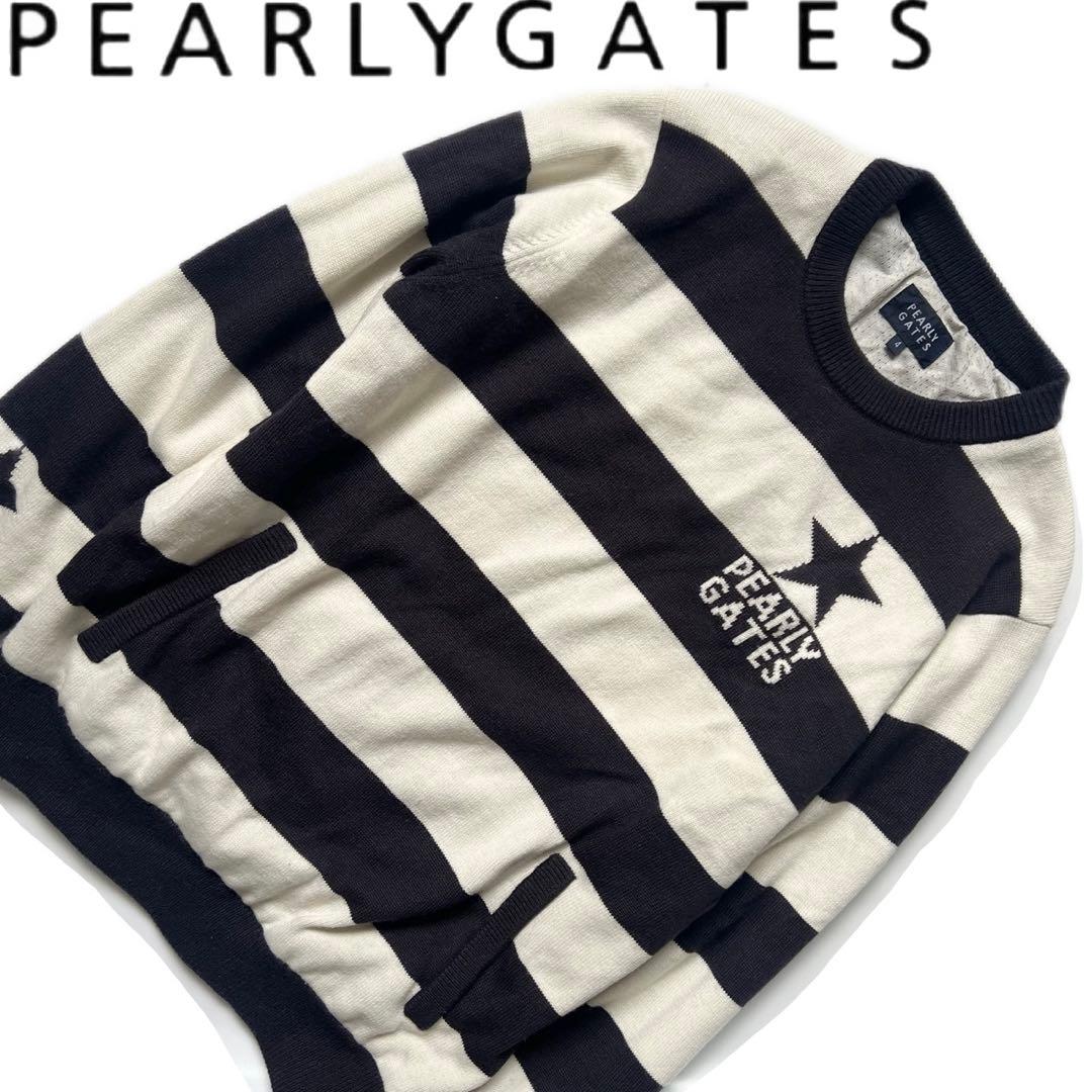 PEARLY GATES パーリーゲイツ　星に願いを　裏地付き　ニット　メンズ