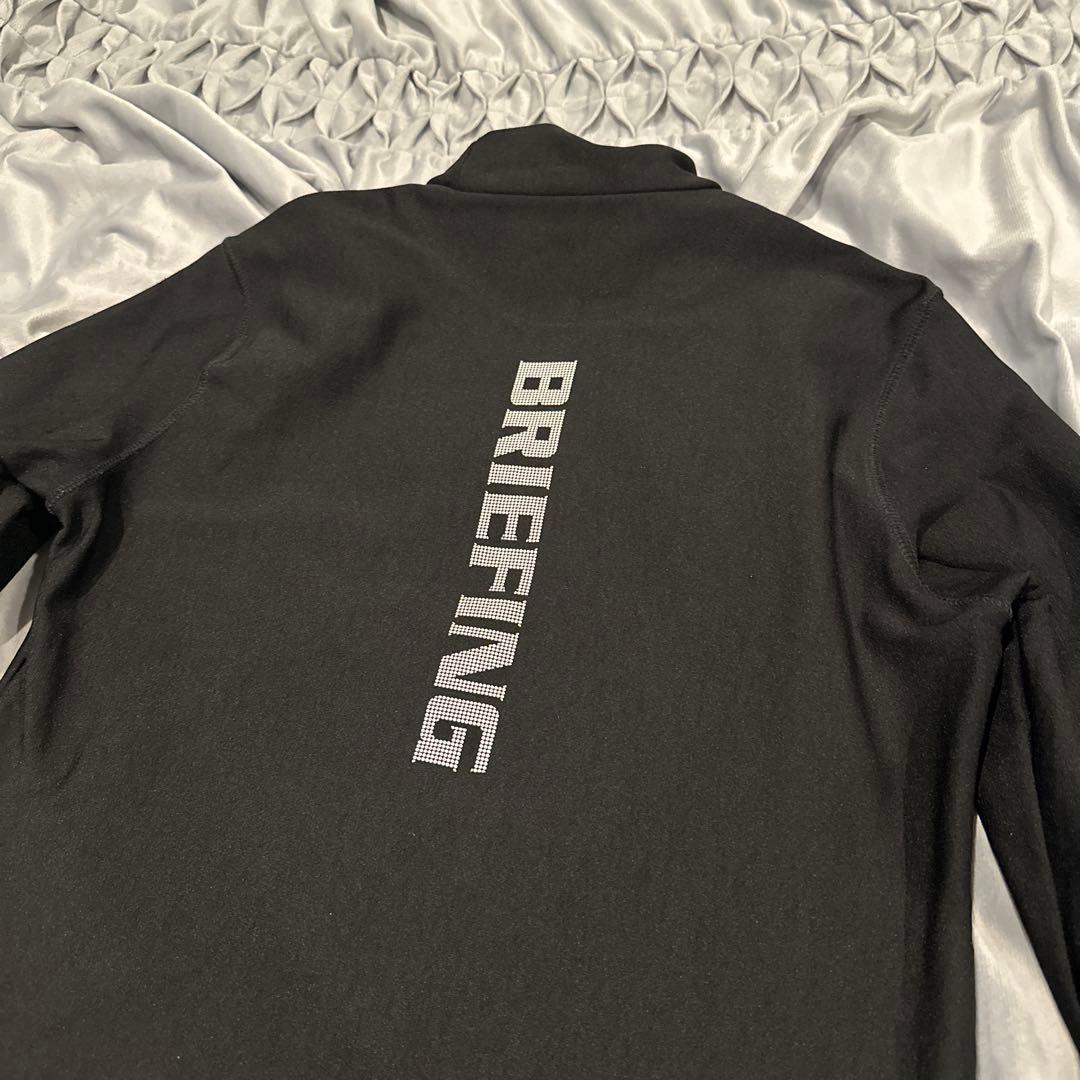BRIEFING ブラック モックネック長袖　黒　M