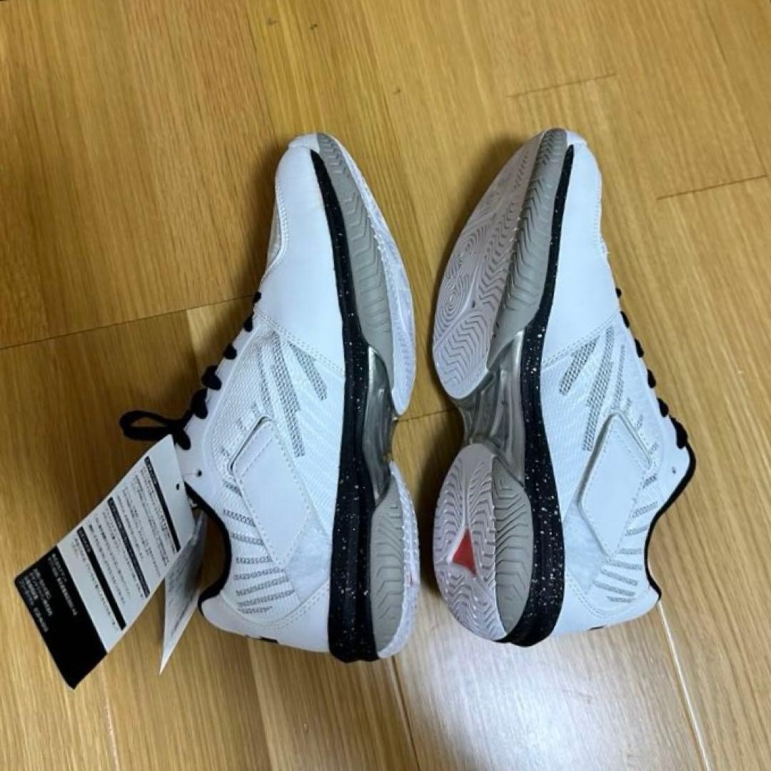 未使用タグ付き　DESCENTE バレーボールシューズ ホワイト　　25㎝