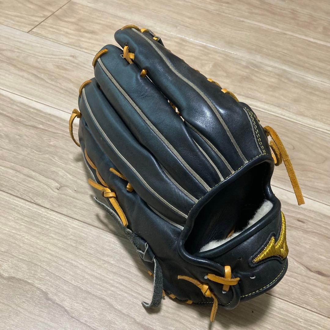 ⭐️3回使用　ミズノプロ　軟式　外野手用　右投げ　袋付き　グローブ