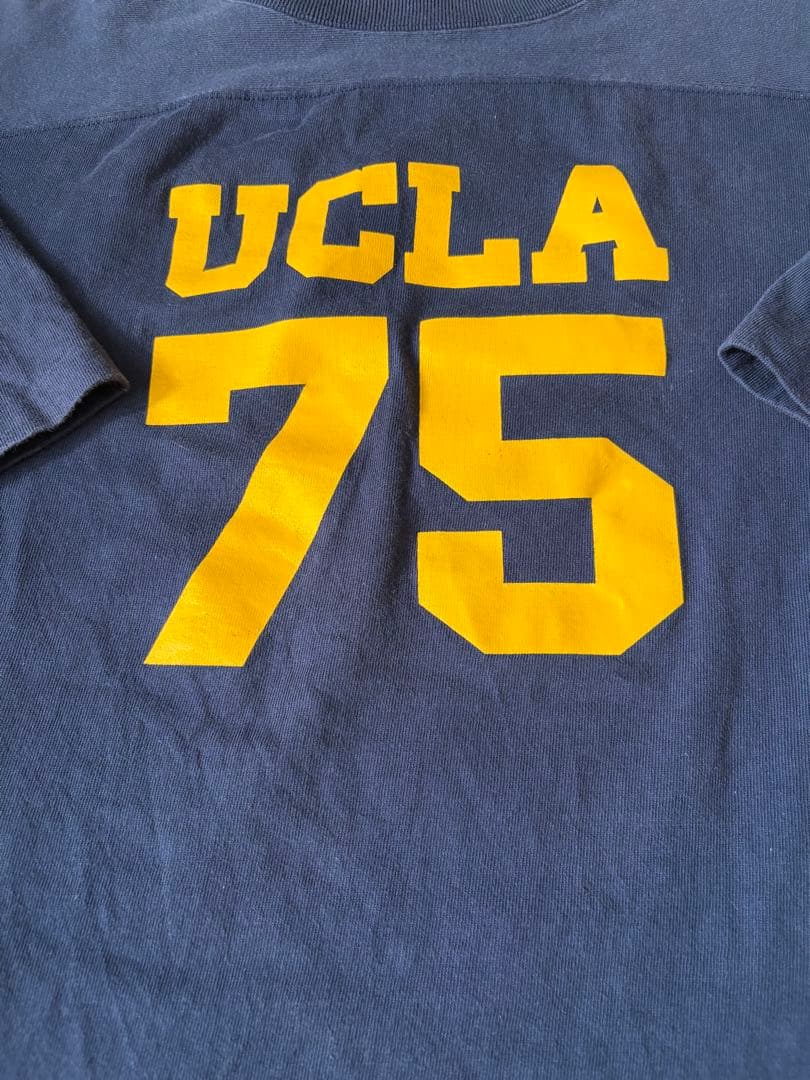 チャンピオン　UCLA L フットボールT復刻 バータグ