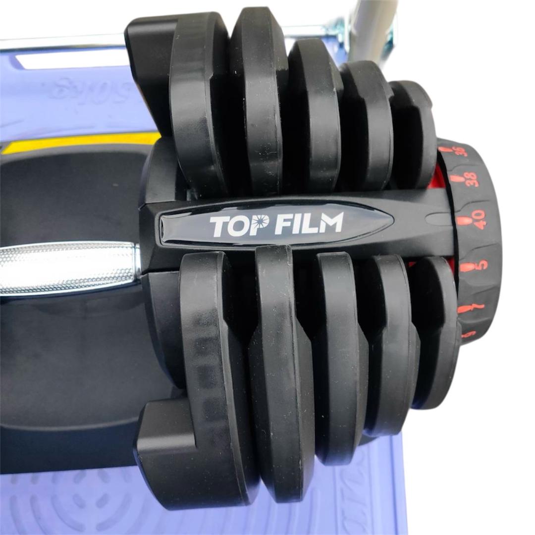 ①TOPFILM 可変式ダンベル40kg 17段階 トレーニング