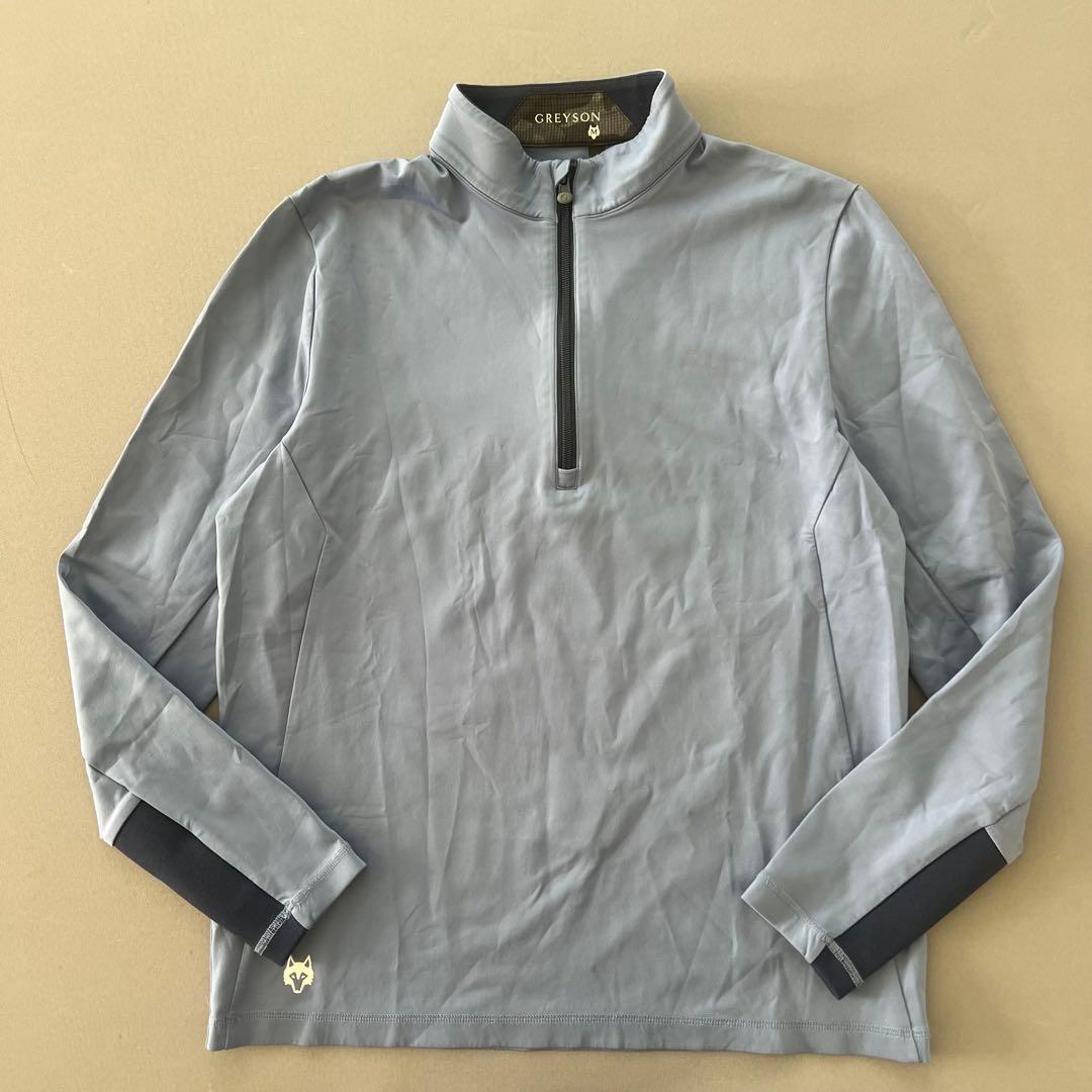 GREYSON グレイソン　ハーフジップ　ダンボールニット　シャツ　ゴルフ　ロゴ