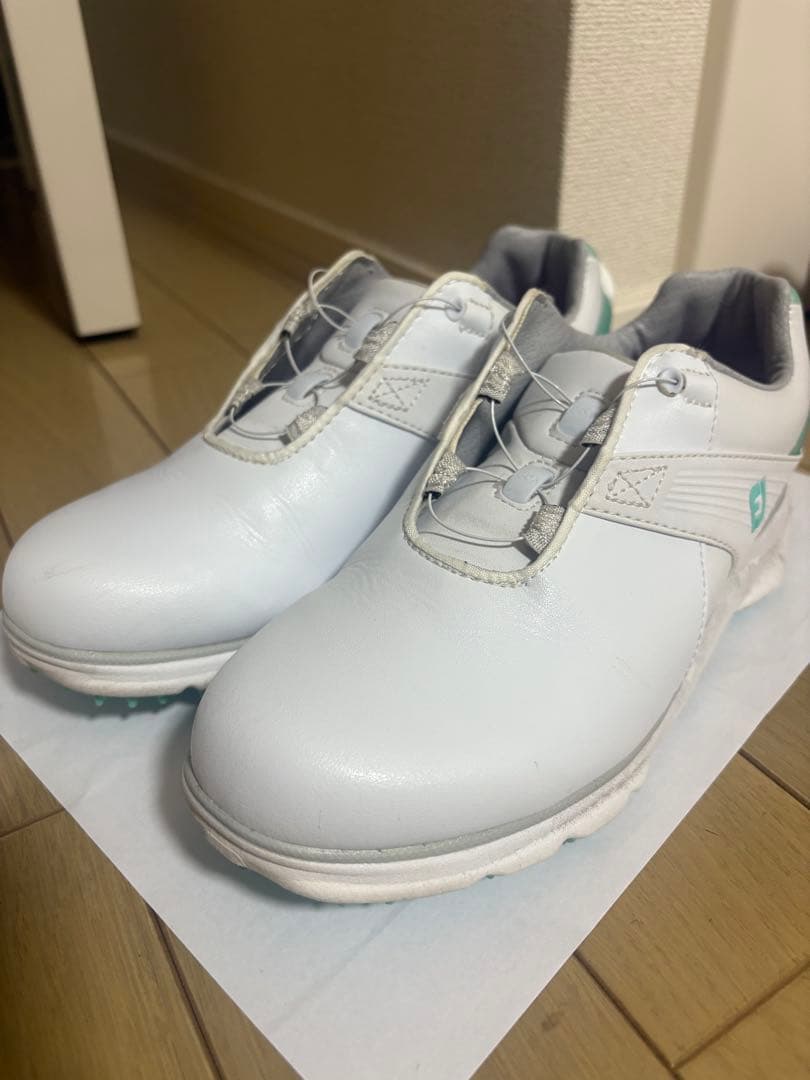 FJ ゴルフシューズ ホワイト シューズバッグ付き