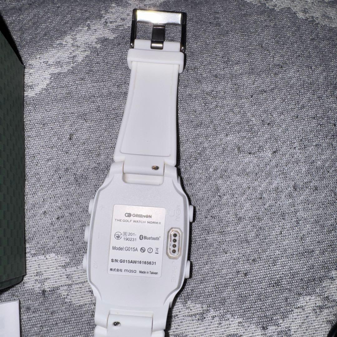 ゴルフ計測器GREENON ザ・ゴルフウォッチ ノルム II 白 ホワイト