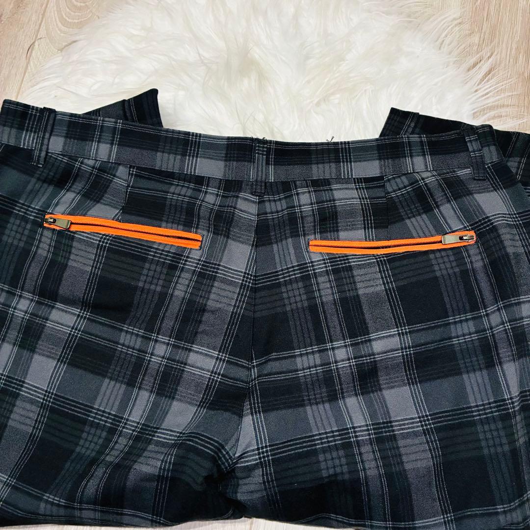 未使用級　NIKE GOLF ナイキゴルフ　チェック　オレンジ　大きいサイズ