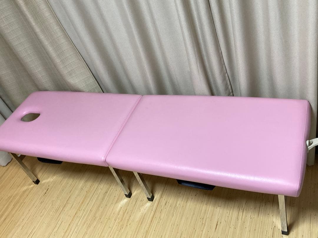 有孔オリコベッド 携帯ベッド エステ・マッサージ用 ピンク　エンバシー