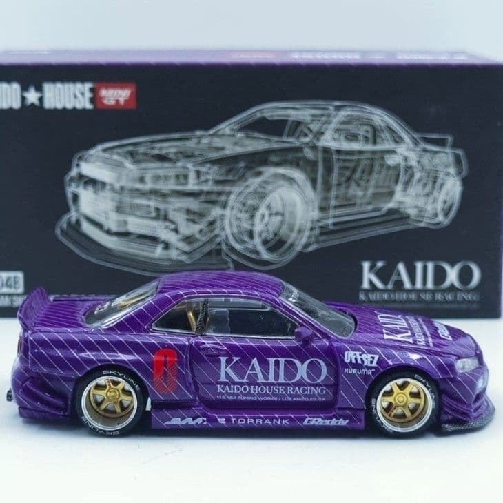 新品 1/64 スカイライン GT-R R34 KAIDO WORKS V1