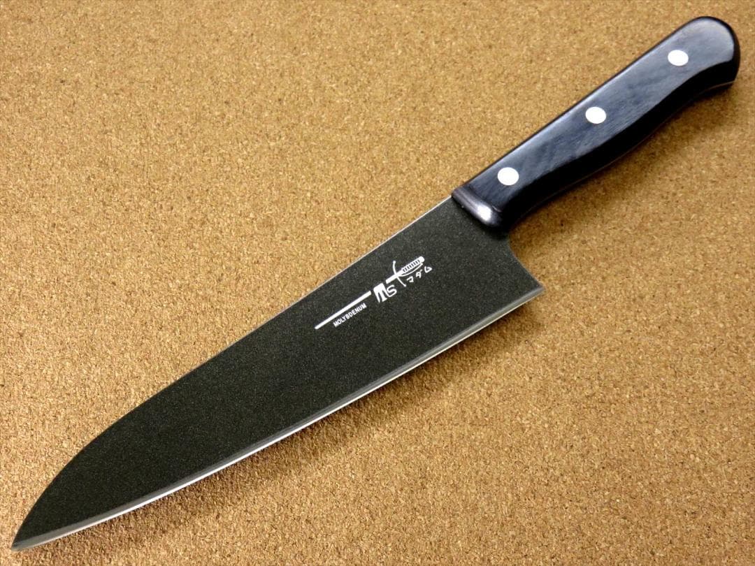 関の刃物 牛刀 175mm フッ素コーティング加工 肉切り 魚処理 両刃 洋包丁