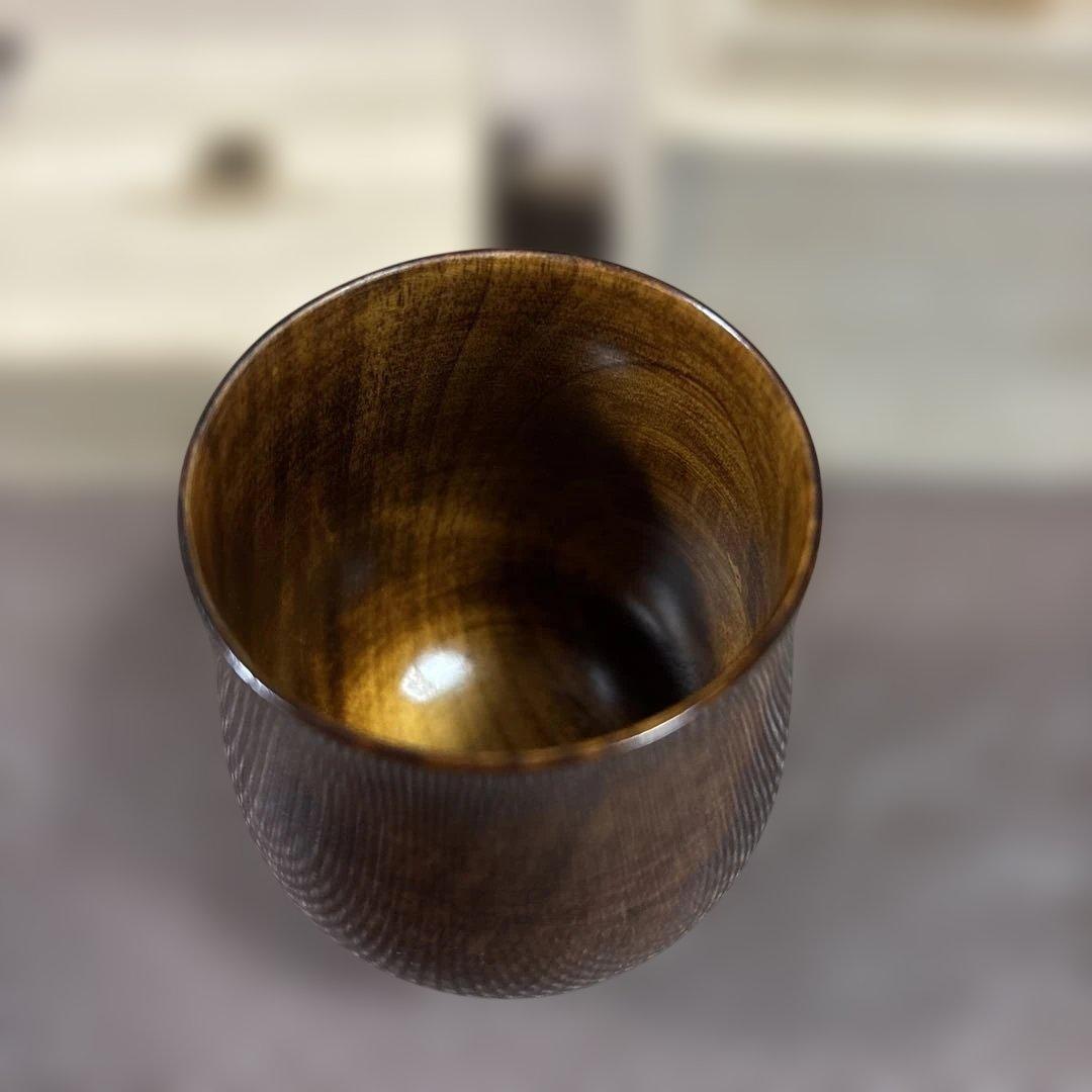 GNU 木製カップ泉　桐箱付