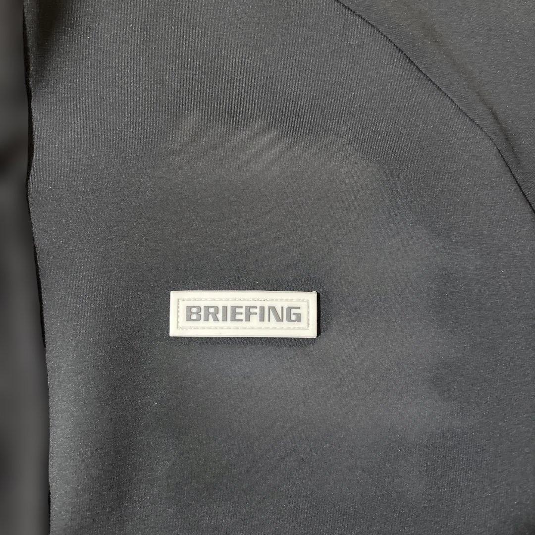 BRIEFING ブラック ハーフジップ S
