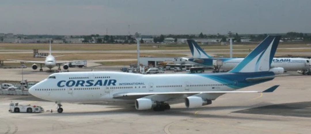 コルセール航空 Aviationtag B747 青色