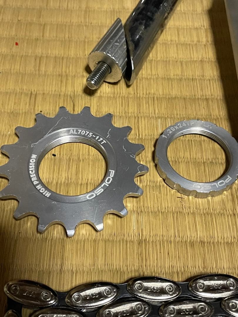 PELOTON NJSフレームその他諸々ARAYA GOLD リム付き