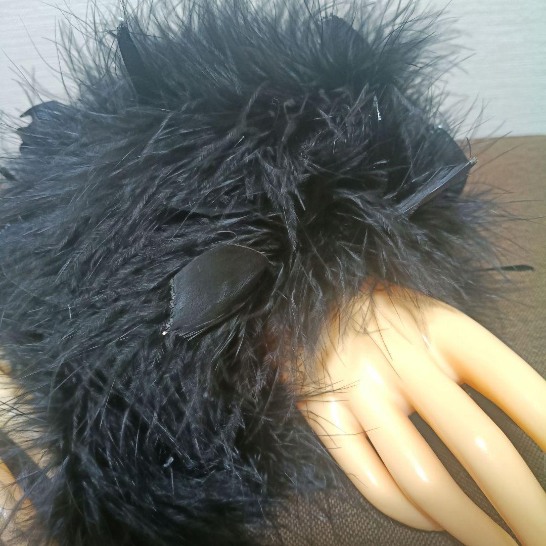 hideko N様リクエスト　黒の羽バングルのサンプル