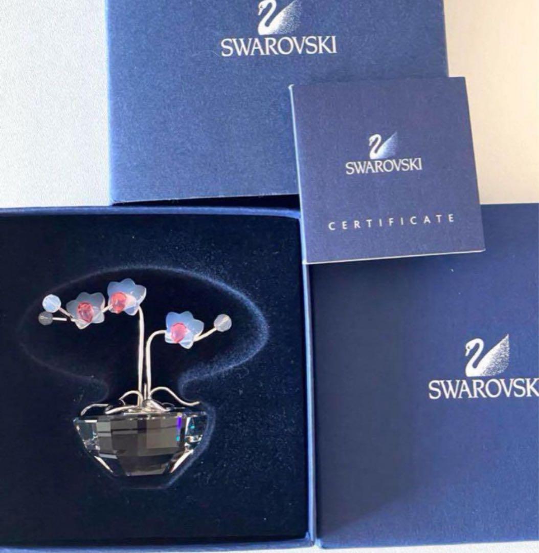 スワロフスキー　小さなオーキッド 洋蘭鉢