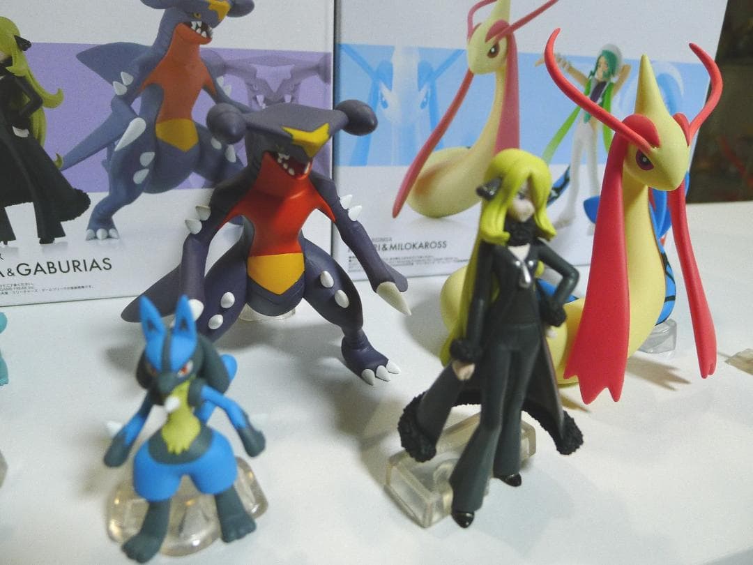 ポケモン スケールワールド シロナ＆ガブリアス＆ミロカロス＆ルカリオ 4体セット