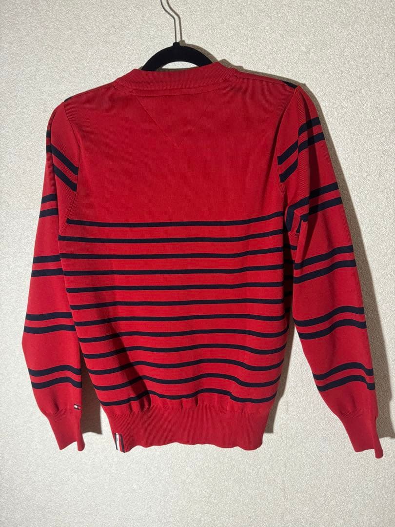 美品  ゴルフストライプセーター Sサイズ
