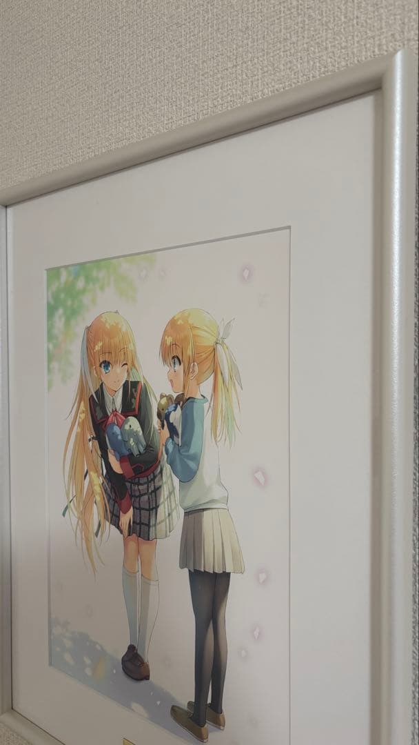 リトルバスターズ　複製原画　沙耶&あや　朱鷺戸沙耶　キャラファイングラフ