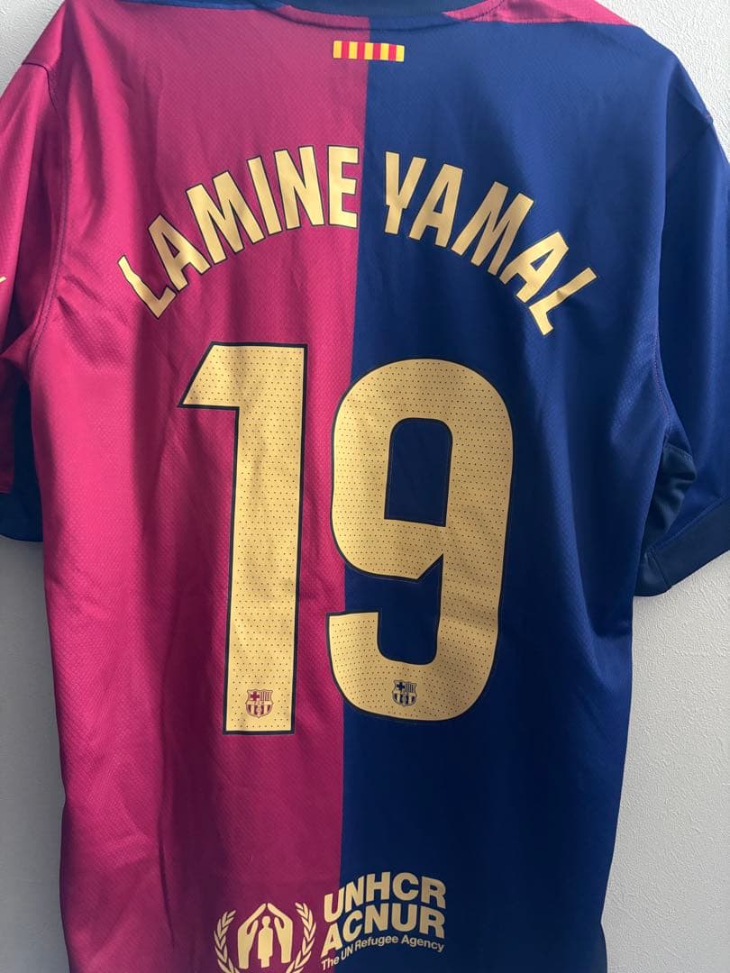【美品】バルセロナ　レプリカユニフォーム　ラミン・ヤマル 正規品