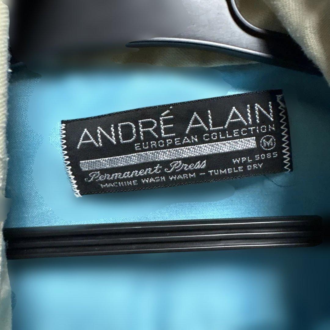 ANDRÉ ALAIN 水色 ボウリングシャツ