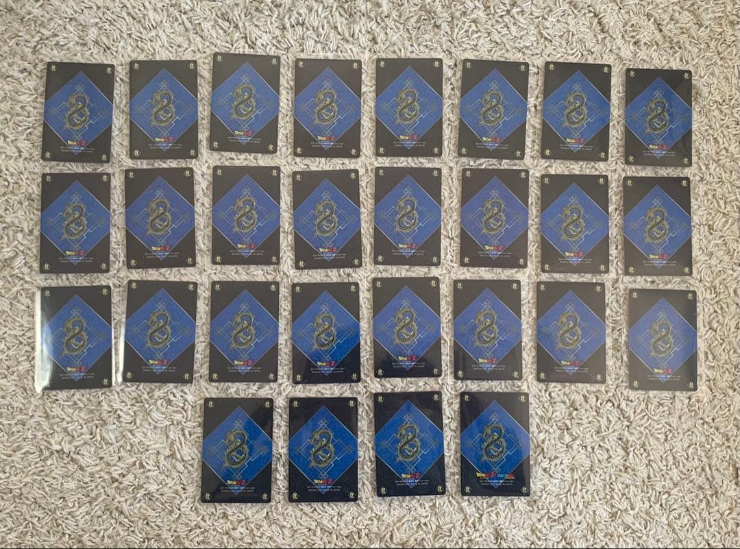 ドラゴンボールZ グミ　プラスチックカード　28枚　カード　日本製　裏面青