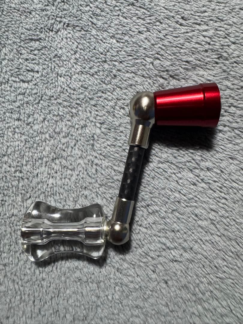 ZPI カーボンハンドル　シングル　ダイワ用旧タイプ左巻き　アクリスタスリム付き
