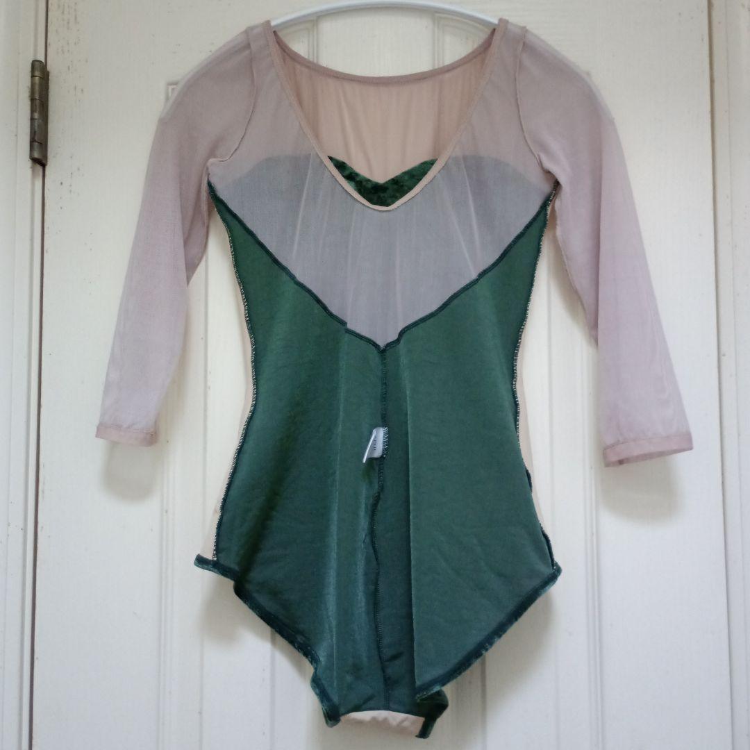 美品　BYPLIE　バイプリエ ベルベット レオタード L