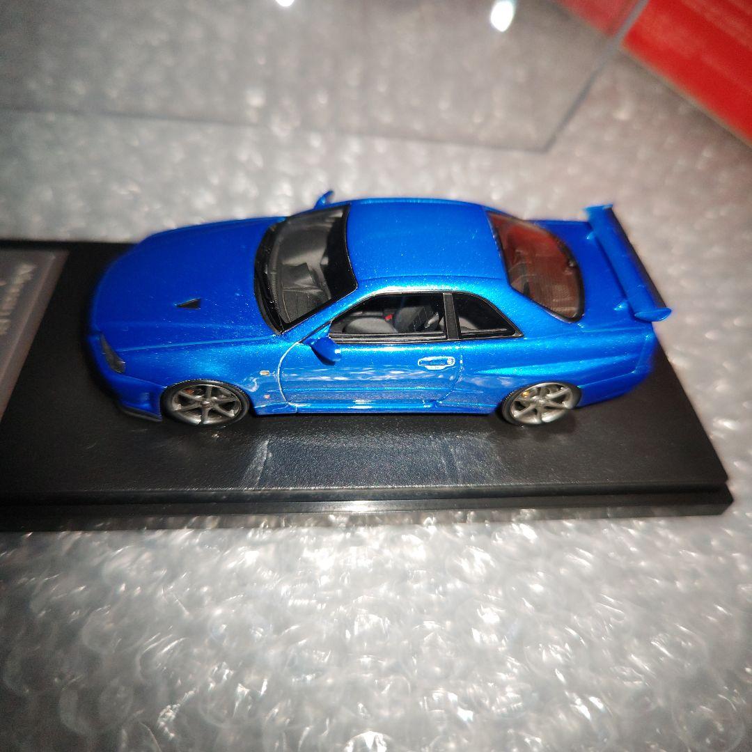 1/43　MIRAGE　スカイライン　GT-R V-specⅡ　R34　ブルー