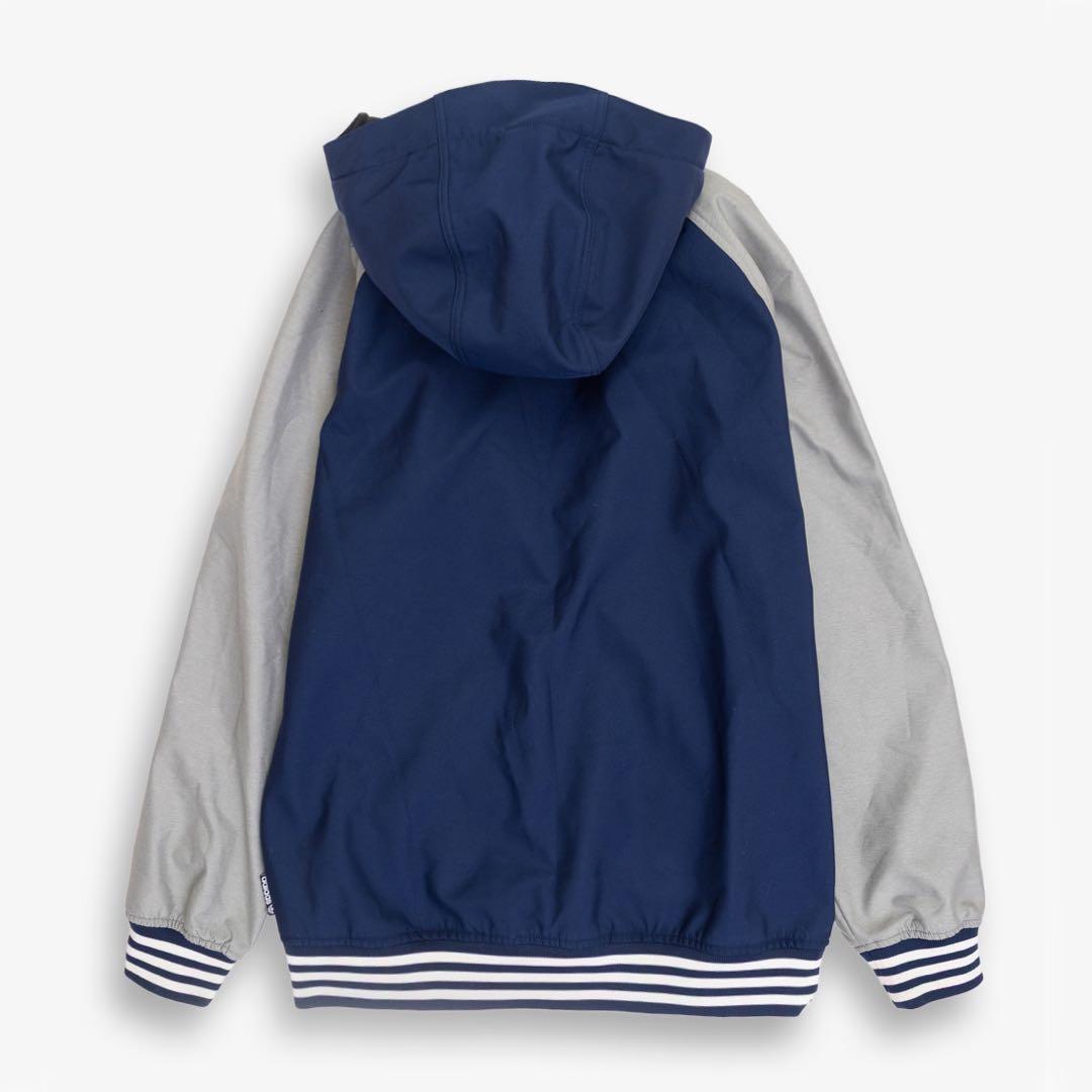 adidas フード付きジャケット スノボーウェア　ネイビー/グレー