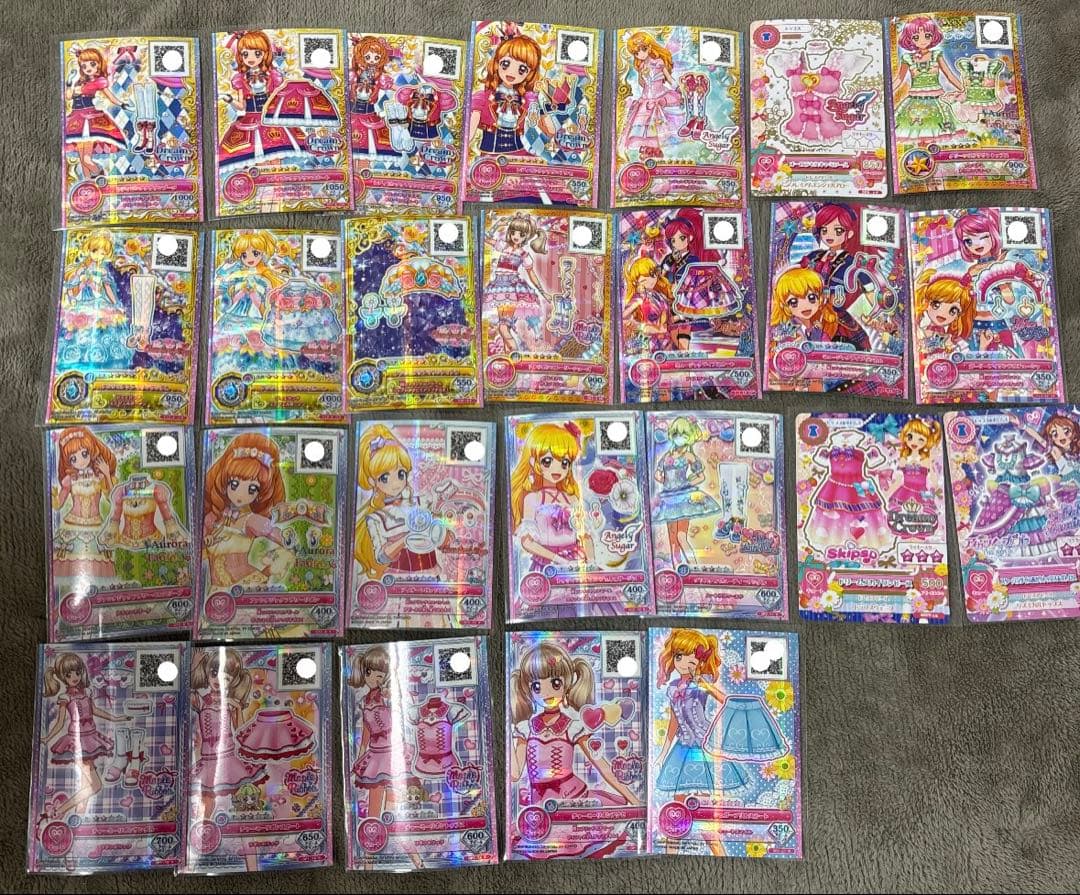アイカツ　オンパレード(オマケガチャ)学生証・サイン入り・配布カード未開封あり