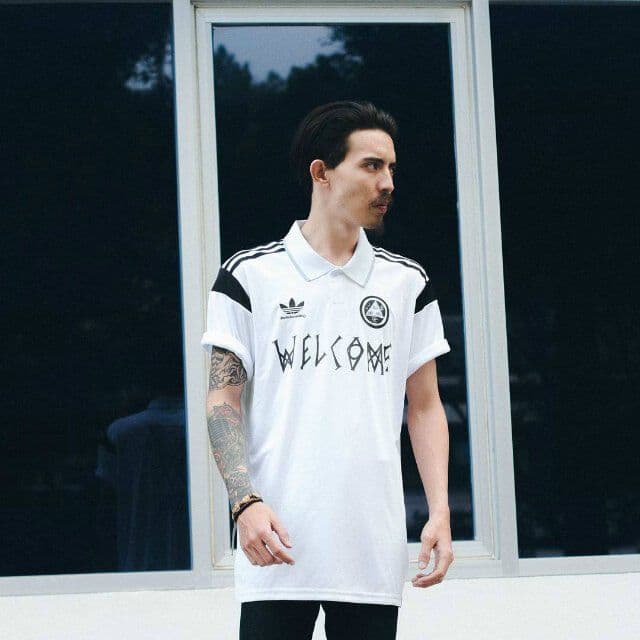 美品 adidas x welcome skateboards ゲームシャツ