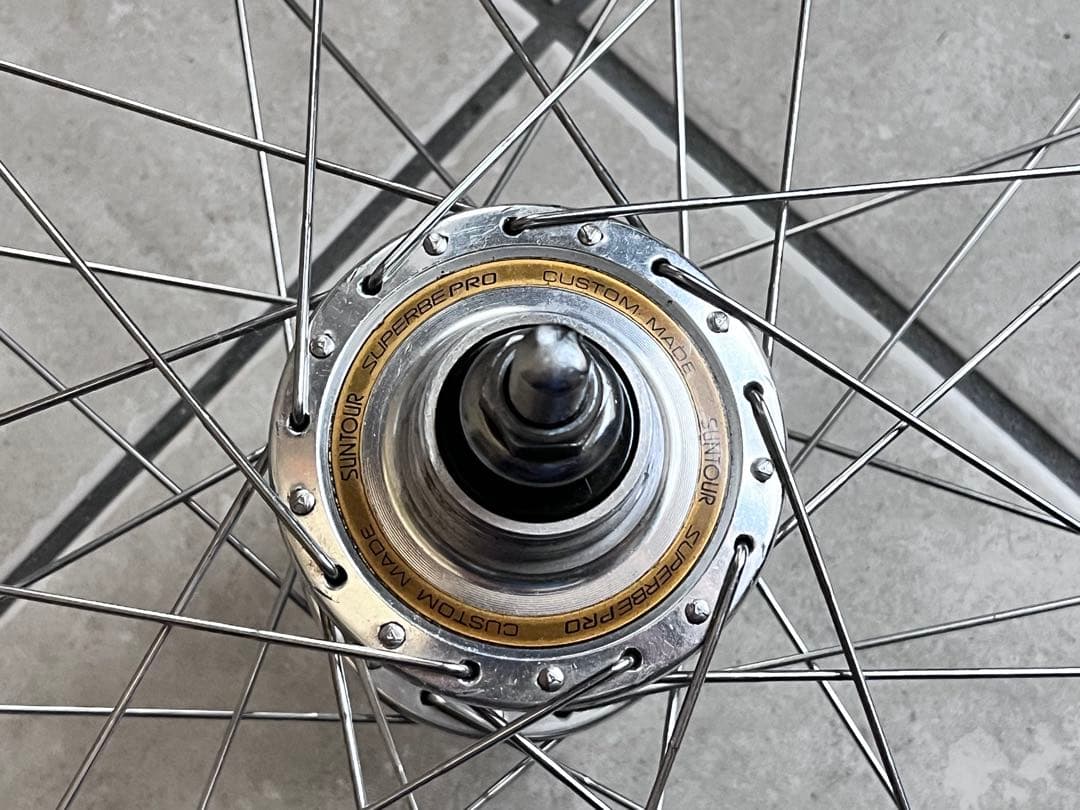 suntour superbe pro ARAYA GOLDピストホイール