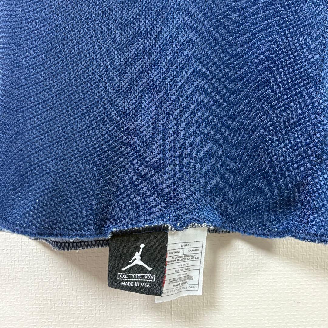 希少 JORDAN リバーシブル タンクトップ バスケ ネイビー グレー XXL