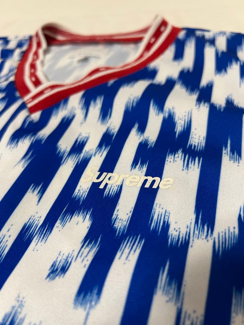 Supreme 15SS サッカーゲームシャツ ネイビー