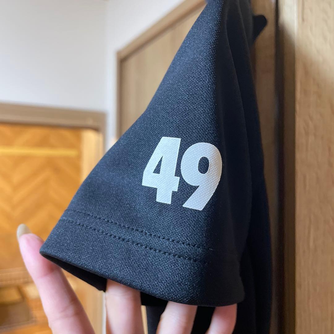 【美品】TFW49 メッシュモックネックT レディース 黒ゴルフウェア