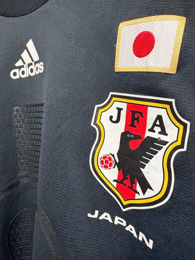 adidas サッカー日本代表 GKシャツ サイズXO 背番号18 黒