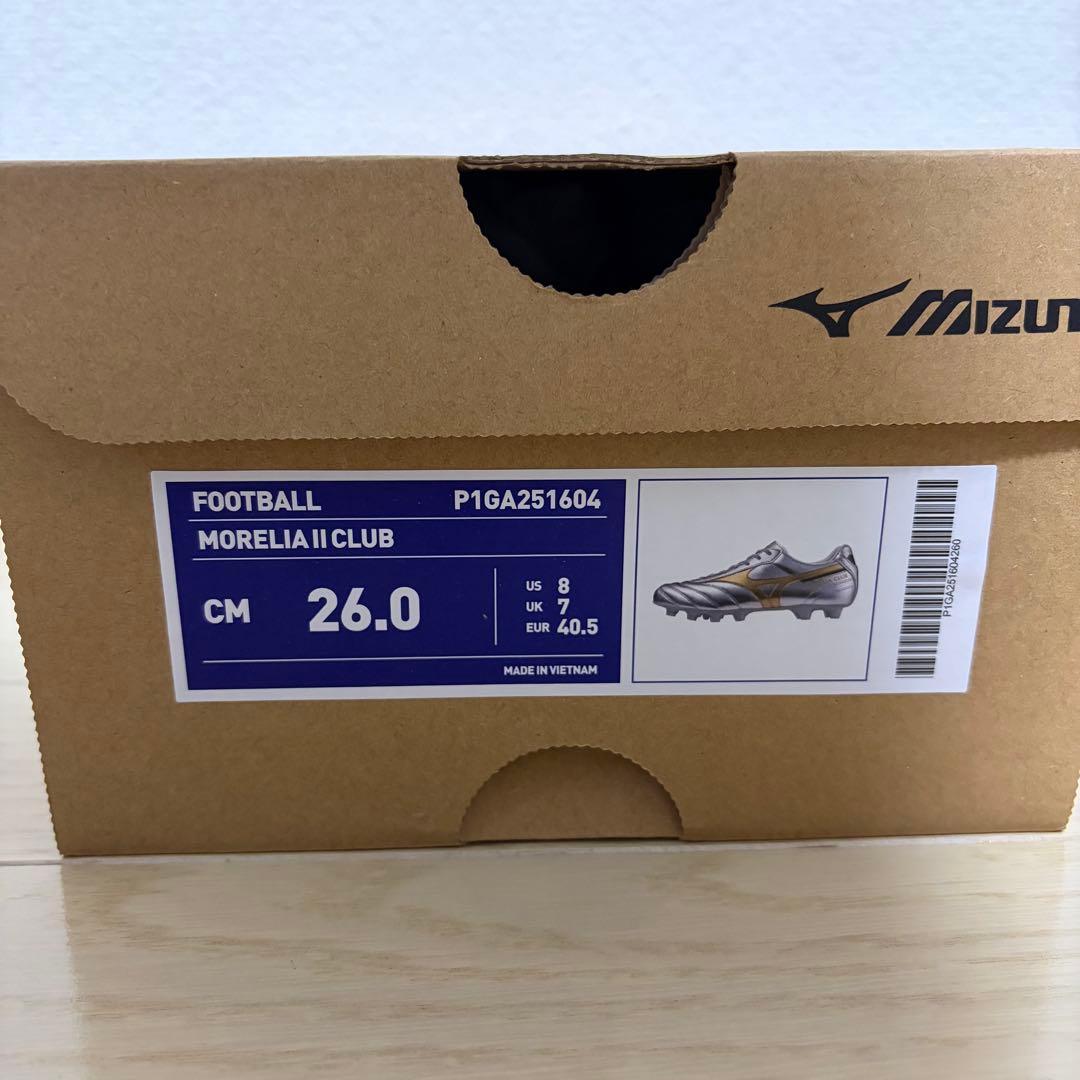 【海外限定】 ミズノ モレリア 2 クラブ 26cm 新品 MORELIA
