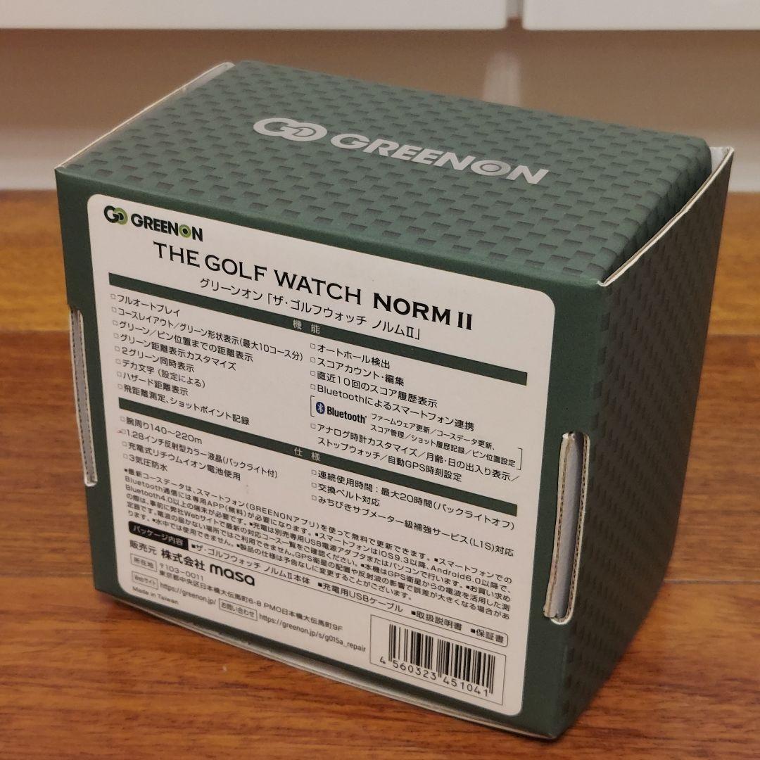 GREENON ゴルフウォッチ NORM Ⅱ 説明書 箱 ケーブル ノルムII