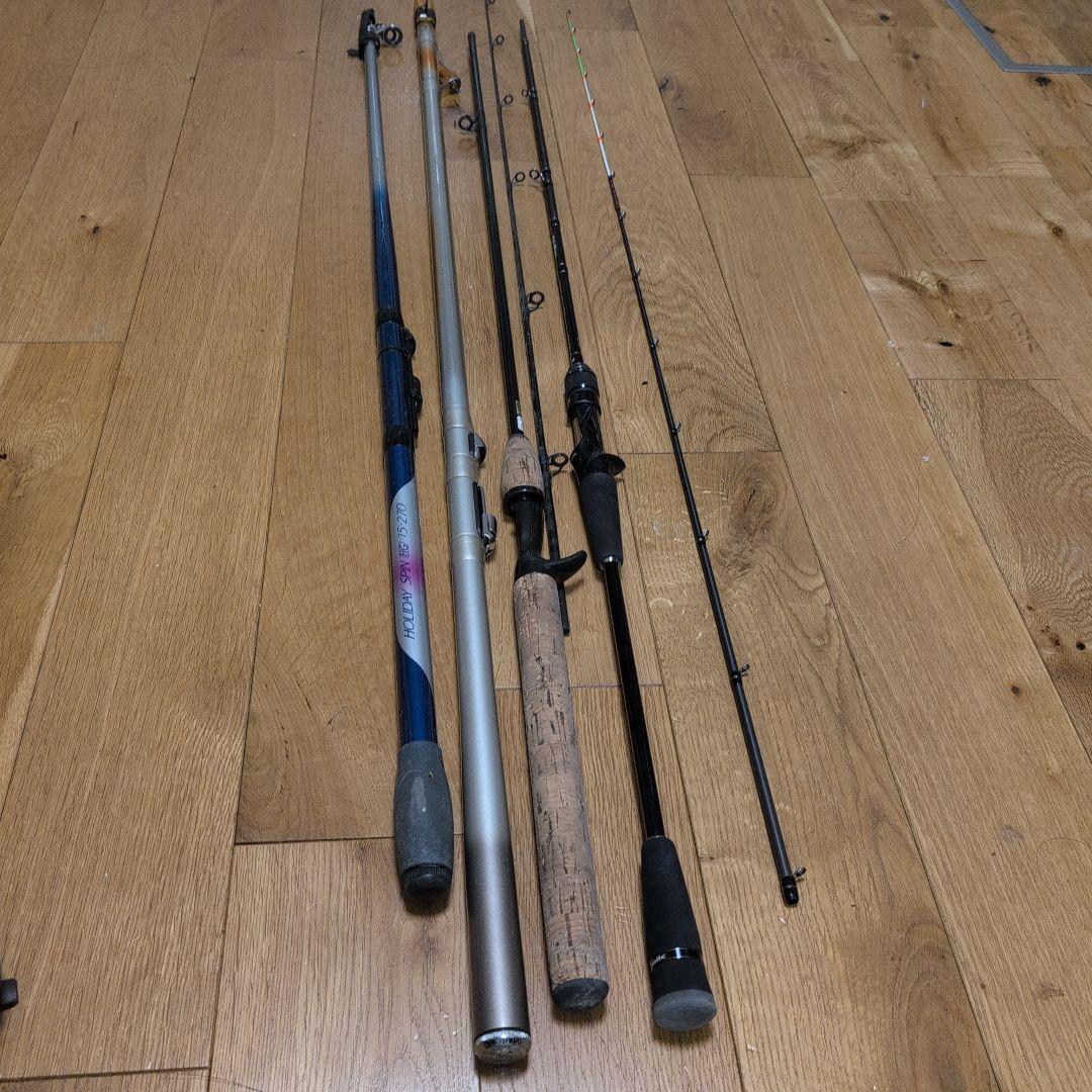 SHIMANO DAIWAスピニングリール22個釣竿4セットまとめ売り