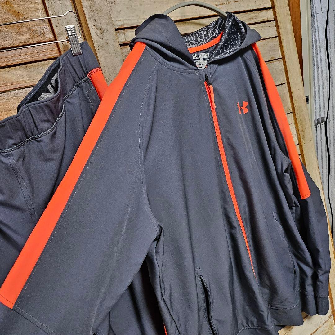 アンダーアーマー ヒートギア ウインド 上下セット 裏メッシュ 2XL
