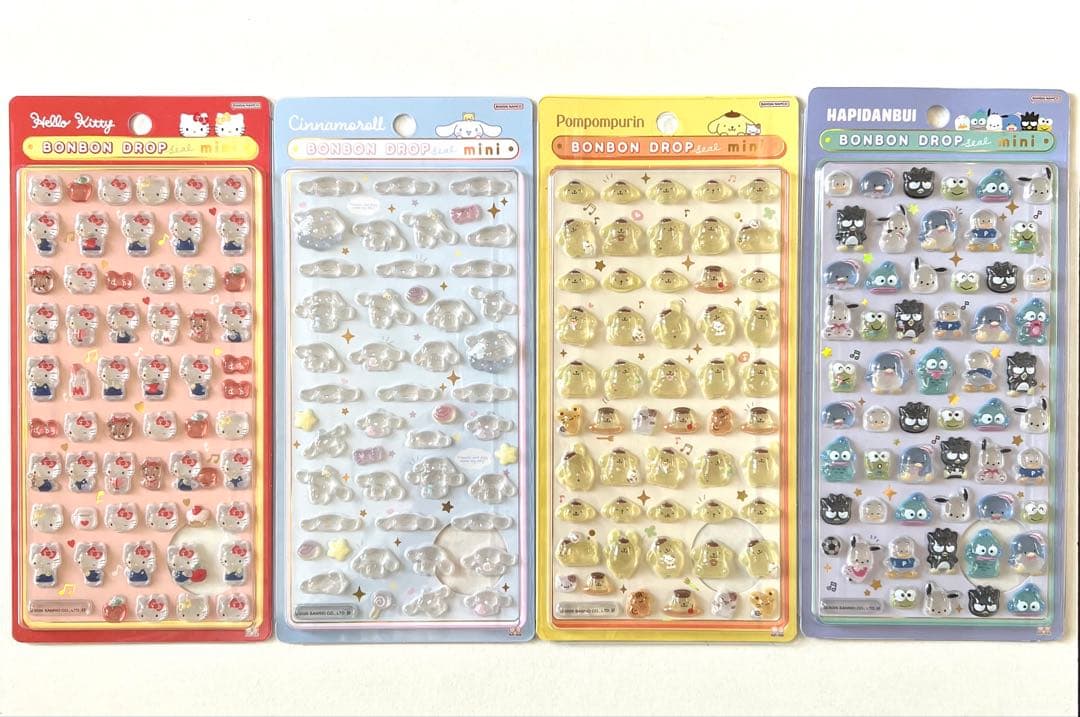 正規品 ボンボンドロップシール サンリオミニ 7枚セット