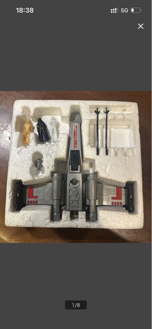 当時物　スター・ウォーズ X-Wing 4体完備ミサイル動作確認済み　箱入り希少