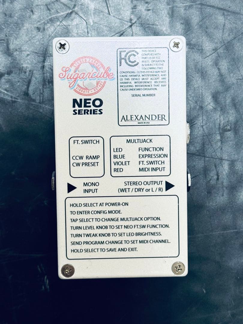 Alexander Sugarcube NEO Series ギターエフェクター