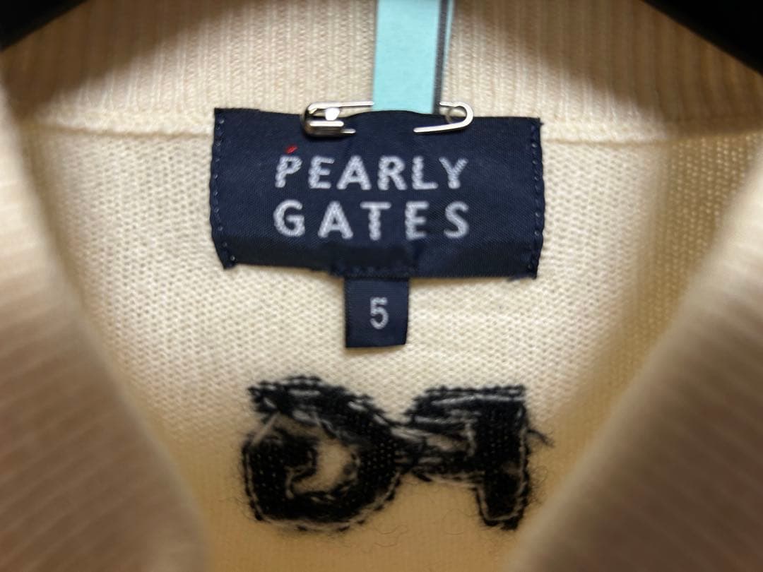 PEARLY GATES ジップアップカシミヤセーター サイズ5