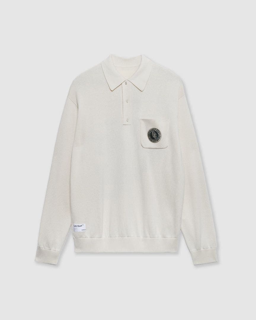 Captains Helm Golf JACQUARD LS POLO Lサイズ