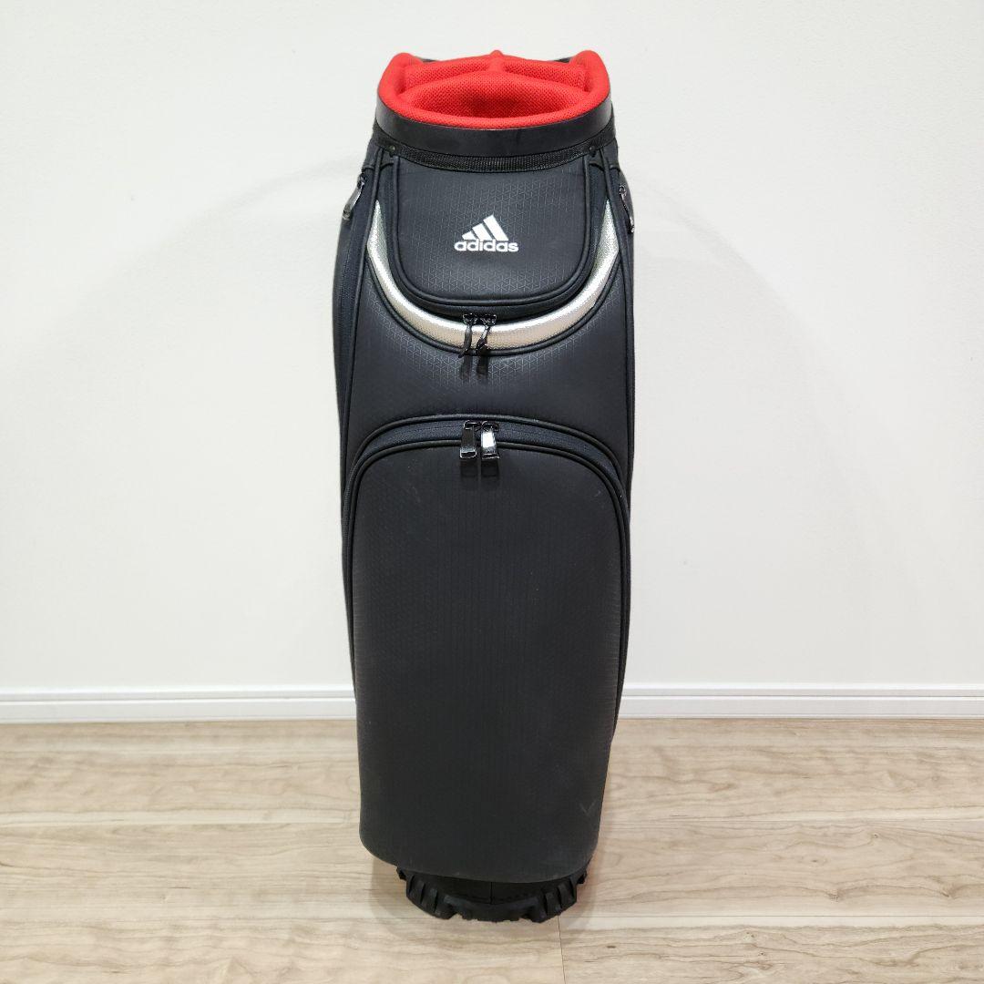 【美品】 adidas アディダス キャディバック 9.5型　6分割　ブラック